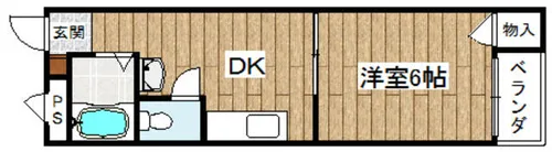 ダンディーA【2階】の間取り