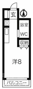 プチメゾン金山【1階】の間取り