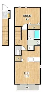 スイートハウス藤1【2階】の間取り