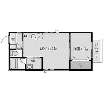 Haqua Sakou【3階】の間取り