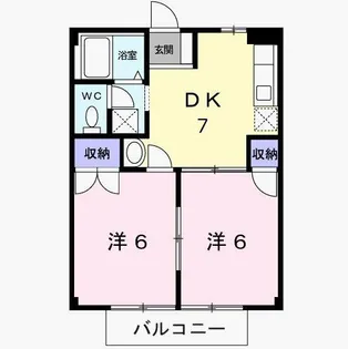 ニューシティ城南【2階】の間取り