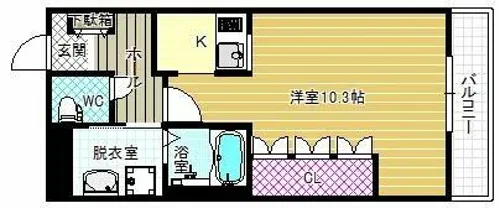 パレスひだまりの丘【3階】の間取り