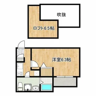 アリサス塚本【1階】の間取り