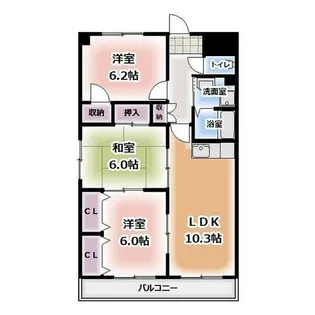 ソレーユ五条壱番館【2階】の間取り