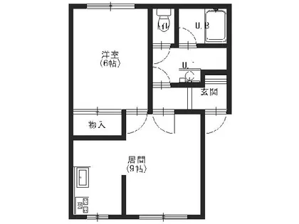 貴光ハイツⅡ【203号室】の間取り