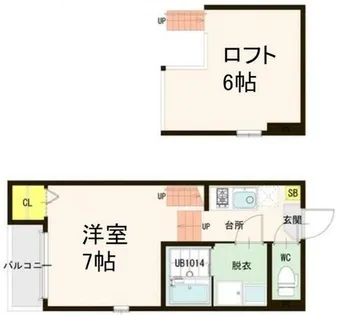 メゾン・シャドール名駅南【1階】の間取り