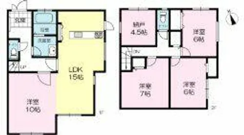 兵庫県揖保郡太子町馬場【一戸建】の間取り