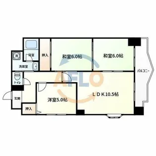 クレストサンシエル【4階】の間取り