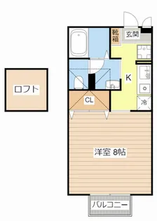 ロズウェル【203号室】の間取り