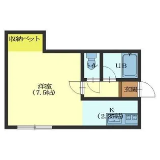 ルシール陣川【204号室】の間取り