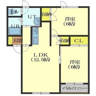 本町レジデンス【304号室】の間取り