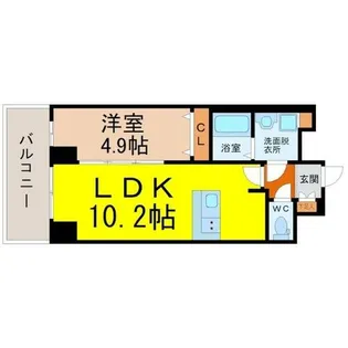 プレサンス上前津オレシア【14階】の間取り