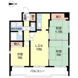 ラフィーネ戸畑【0401号室】の間取り