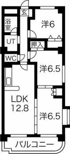 GハウスLavie【105号室】の間取り