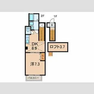パインフィールド【2階】の間取り