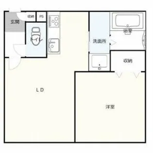ノースパレスN42【2階】の間取り
