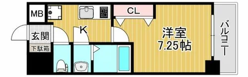 LUXEなかもず【3階】の間取り
