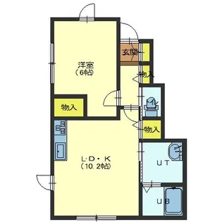 Ciaoチャオ【102号室】の間取り