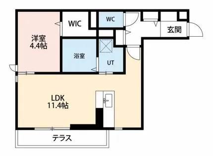 アパートメントハウス針崎Ⅰ【1階】の間取り