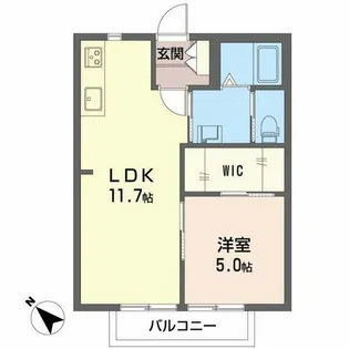 エクセルヴィレッジ【2階】の間取り