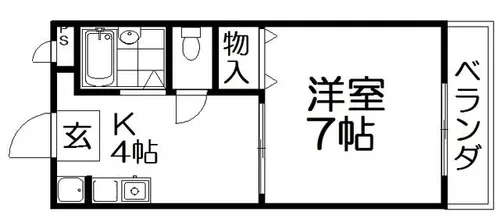 ベルヴェデーレ西牧野【3階】の間取り