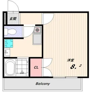 テイエスビル須磨【4階】の間取り