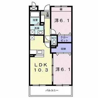 ファミール松坂【3階】の間取り