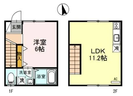 アーバン山吹【1階】の間取り