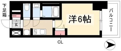 プレサンス東別院セレニス【7階】の間取り