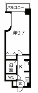 ラ・フォーレ東天満【9階】の間取り