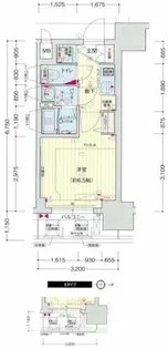 プレサンス松屋町駅前【12階】の間取り