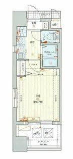 エステムコート大阪城北天満の杜【9階】の間取り