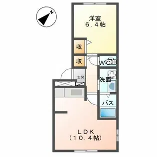 レジデンス熊谷Ⅱ【3階】の間取り