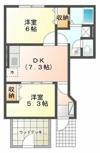 ドミール2002【1階】の間取り