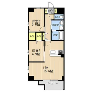 VALENTIA友泉亭【0401号室】の間取り