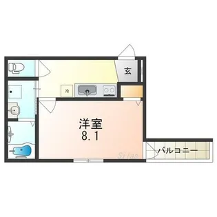 フジパレス堺鳳中Ⅵ番館【2階】の間取り