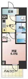 エスリードレジデンス大阪本町【13階】の間取り