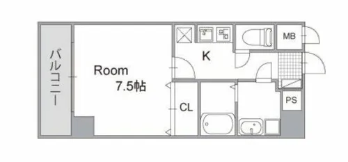 Canal天満橋【4階】の間取り