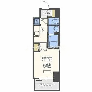プレサンス江戸堀【2階】の間取り