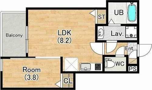 (仮称)ジーメゾン西湊ウィシエ【3階】の間取り