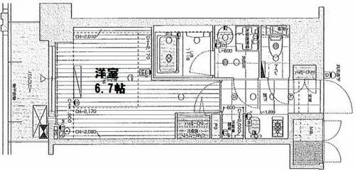リーガル京町堀Ⅱ【9階】の間取り