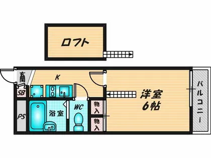 レオパレスアルモニI【1階】の間取り