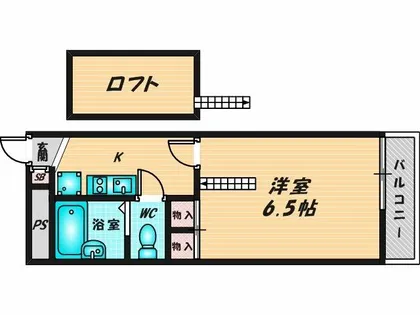 レオパレスルシェルブルー東大阪【1階】の間取り