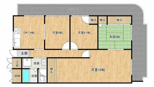 ローレルハイツ千里3号棟【5階】の間取り