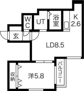 ライトニングビル【2階】の間取り