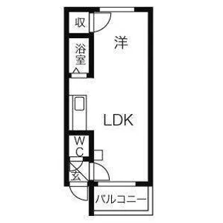 カサデューク平岸41【1階】の間取り