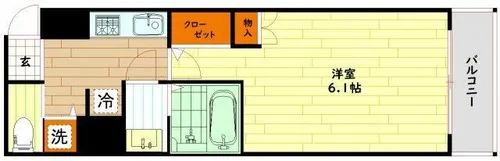アクティ天満橋【11階】の間取り