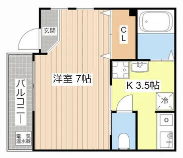 ジョイ5番館【101号室】の間取り