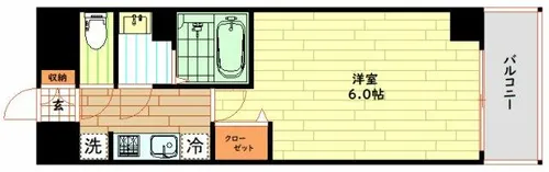 大阪府大阪市浪速区浪速東2丁目【マンション】の間取り
