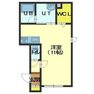 Rosette Mihara Ⅱ(ロゼット)【103号室】の間取り